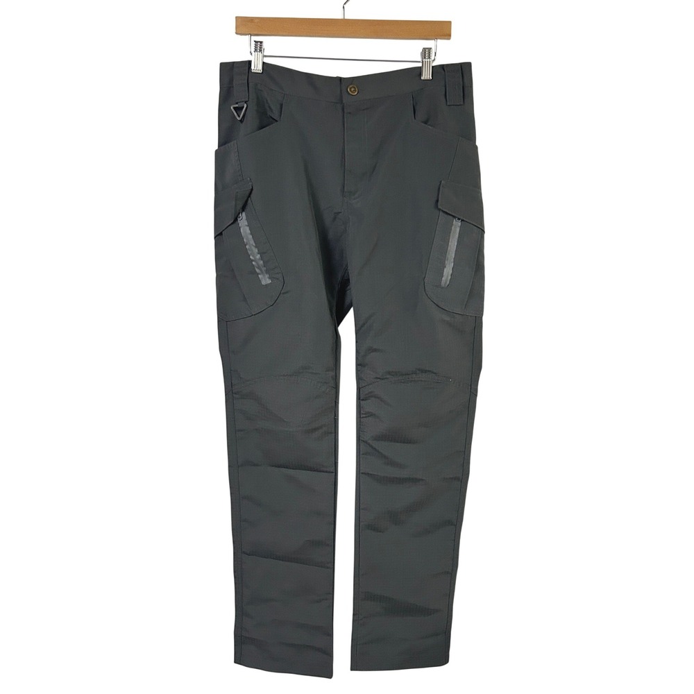 Tactical Ripstop Cargo Pants Utility Hiking Multiple Pocket Charcoal Gray Large